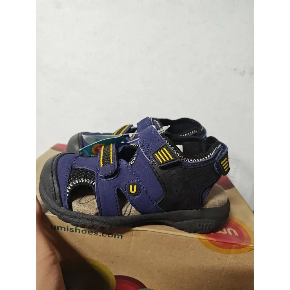 Umi Harrley Sandal Closed Toe Water Friendly Navy Blue‎ Black EU 27 US 10 UK9